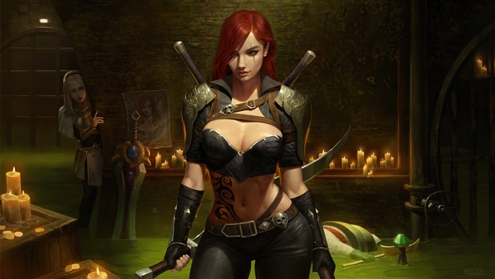 Katarina from League of Legends 4K Artwork