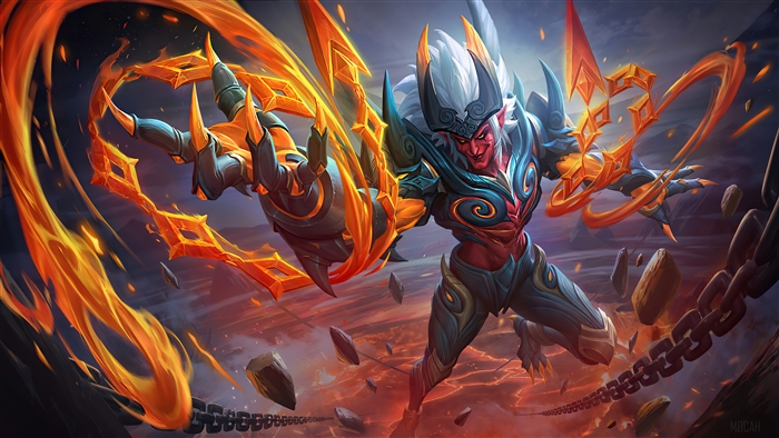 Khufra Volcanic Overlord Skin Mobile Legends 4K