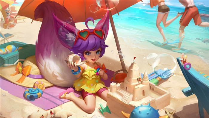 Nana in Sundress at the Beach from Mobile Legends 4K