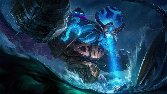 Atlas from Mobile Legends Bang Bang in Stormy Sea 4K