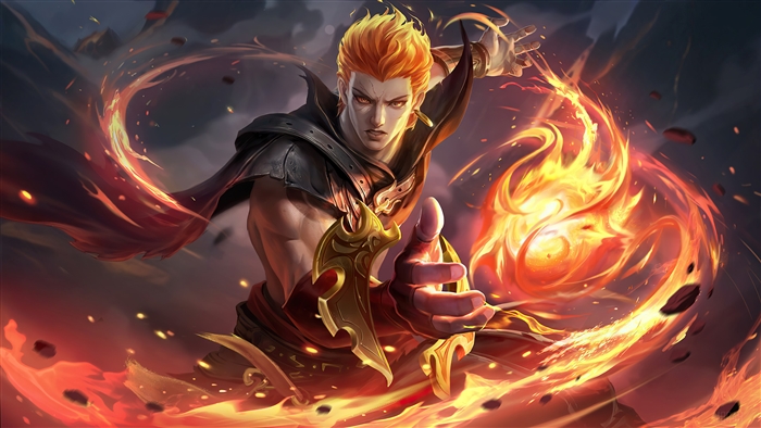 Valir Casting Fire Magic in Mobile Legends 4K