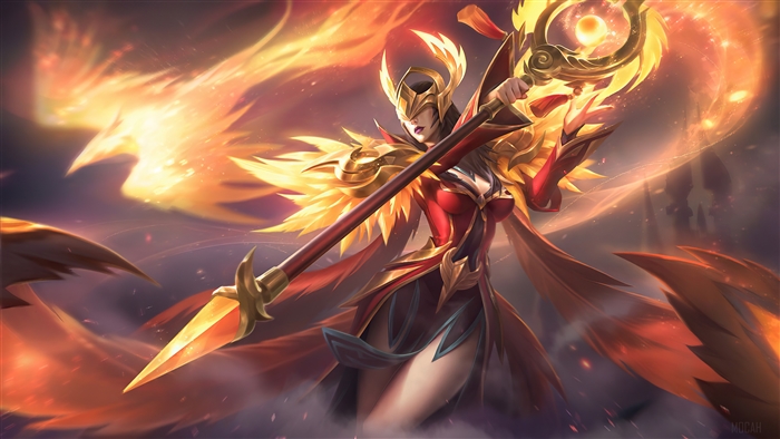 Pharsa Empress Phoenix Skin Mobile Legends 4K