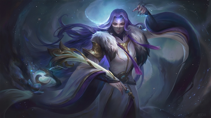 Luo Yi in Mystical Aura from Mobile Legends 4K