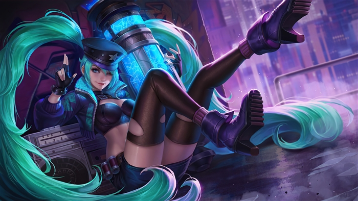Layla Green Flash Skin 4K Mobile Legends