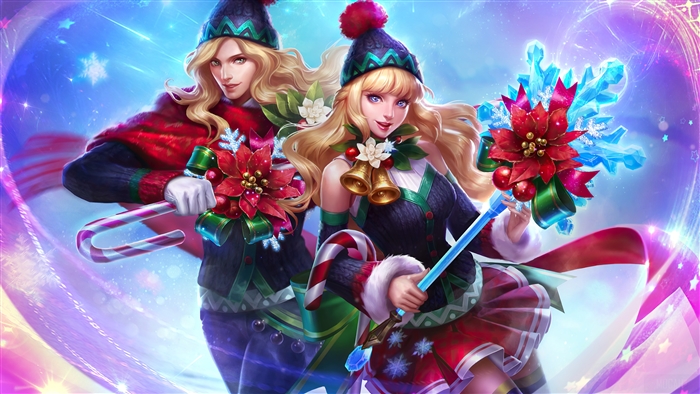 Mobile Legends Christmas Carnival Lancelot and Odette 4K