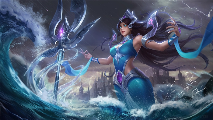Kadita Atlantean Princess 4K Mobile Legends Artwork
