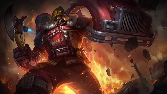 Johnson Fire Chief Skin Mobile Legends 4K