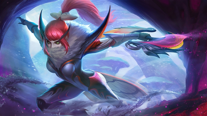 Hanabi Fiery Moth Skin Mobile Legends 4K