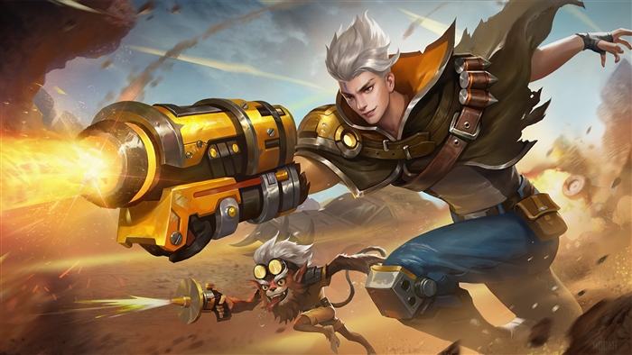 Claude Golden Bullet Skin Mobile Legends 4K