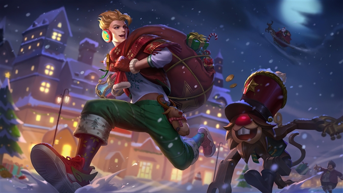 Claude Christmas Carnival Skin in Mobile Legends 4K
