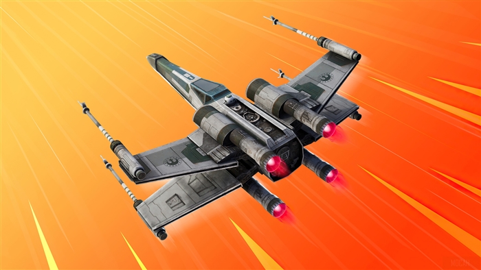 X-Wing Starfighter from Star Wars in Fortnite 4K