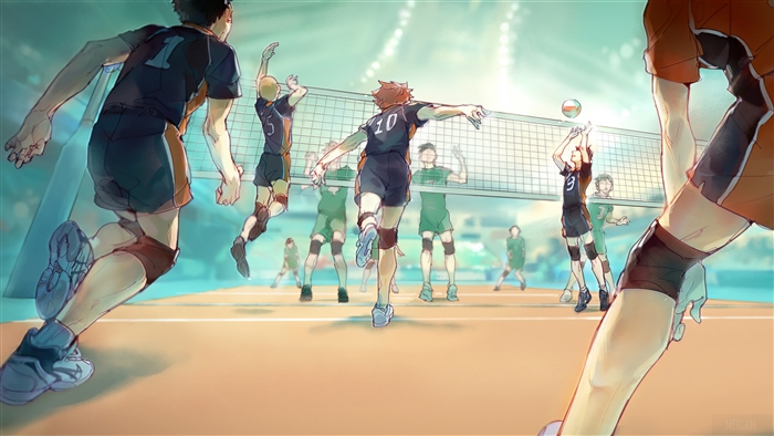 Haikyuu Karasuno Volleyball Match 4k