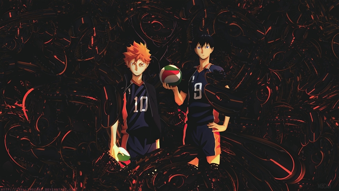 Haikyuu 4K Featuring Shoyo Hinata and Tobio Kageyama