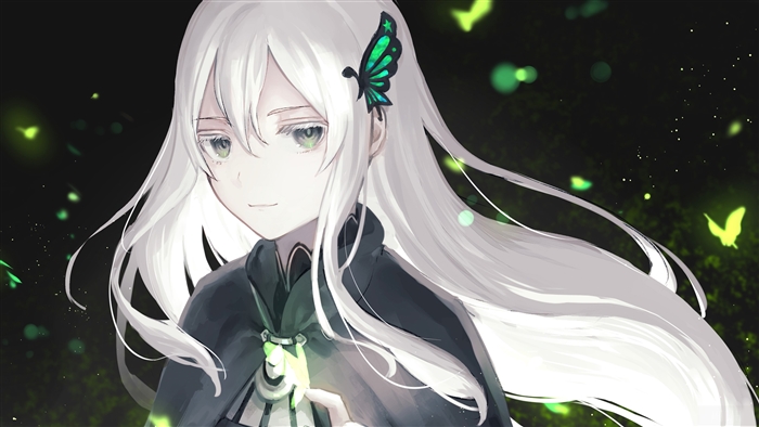 Echidna from Re:Zero in Glowing Night 4K