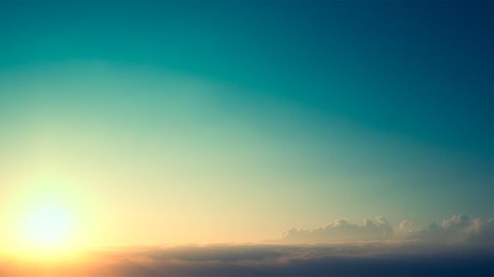 Sunset Sky with Clouds