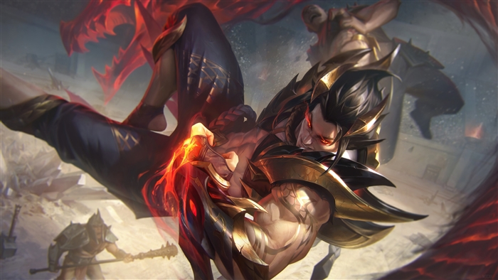 Obsidian Dragon Sett from League of Legends 4K