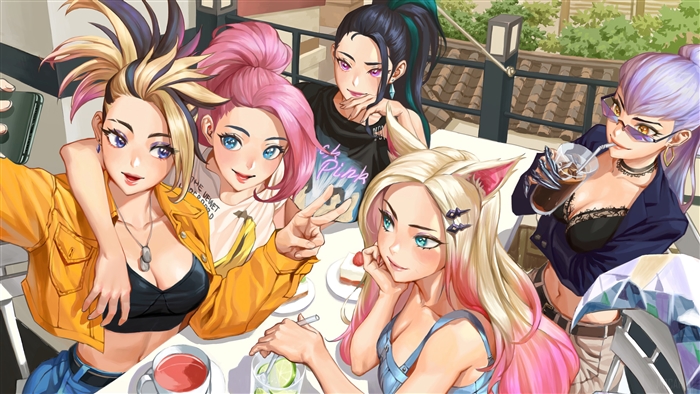 KDA League of Legends Girls 4K Artwork