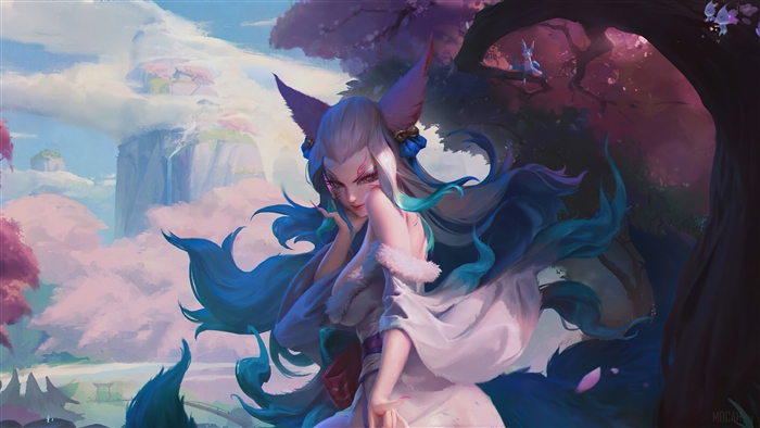 Spirit Blossom Ahri from League of Legends 4K