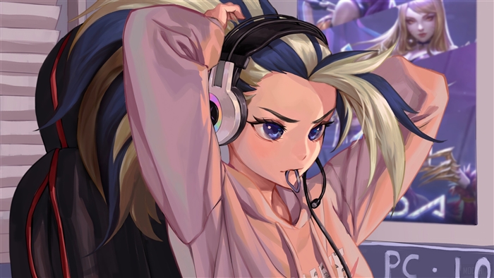 Akali from KDA The Baddest 4K Art