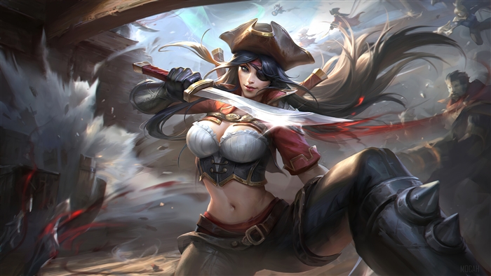 Katarina from League of Legends in Bilgewater