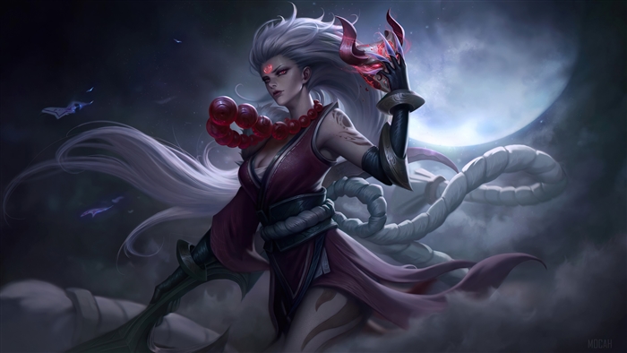 Diana from League of Legends Blood Moon 4K