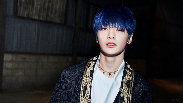 I.N from Stray Kids in ornate jacket