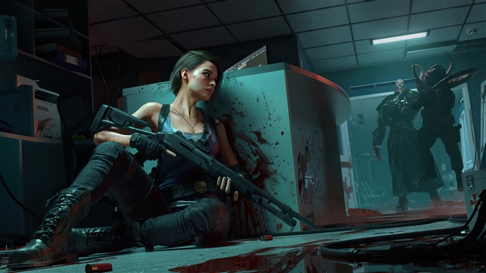 Jill Valentine vs Nemesis in Resident Evil 3 Remake 4K