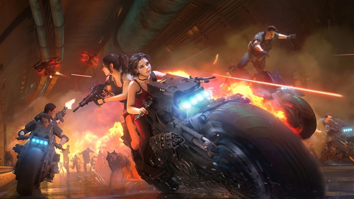 Resident Evil 2 Remake Intense Motorcycle Chase 4K