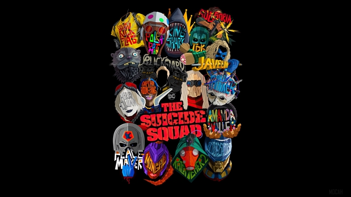 The Suicide Squad Movie Characters 4K Art
