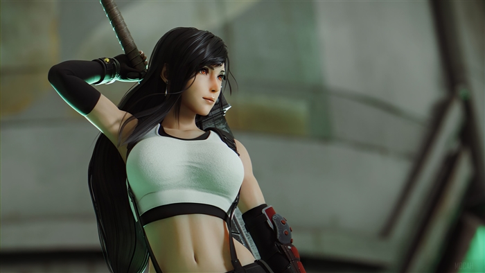 Tifa Lockhart from Final Fantasy 7 Remake 4K