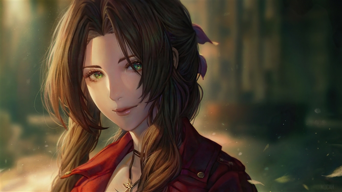 Aerith Gainsborough from Final Fantasy VII Remake 4K