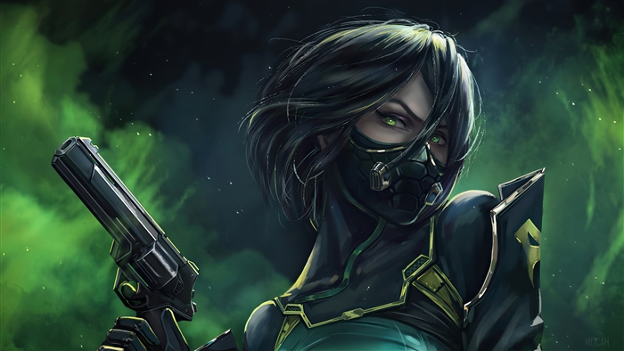 Viper from Valorant with Green Fog 4K