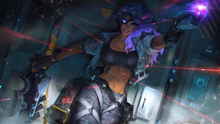 PsyOps Samira League of Legends 4K Artwork