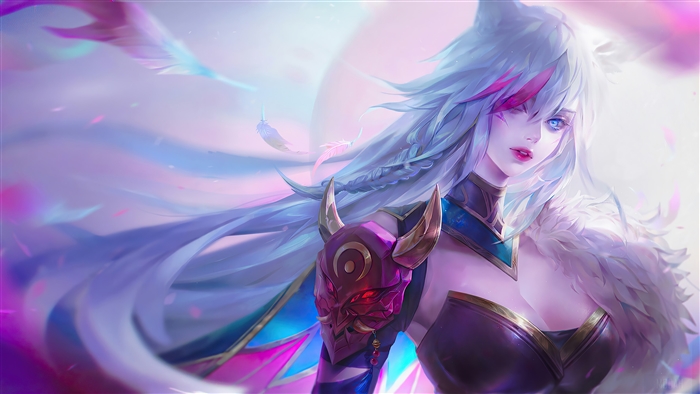 Blood Moon Xayah from League of Legends 4K