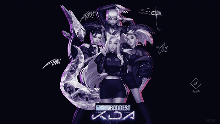KDA The Baddest - League of Legends 4K Art