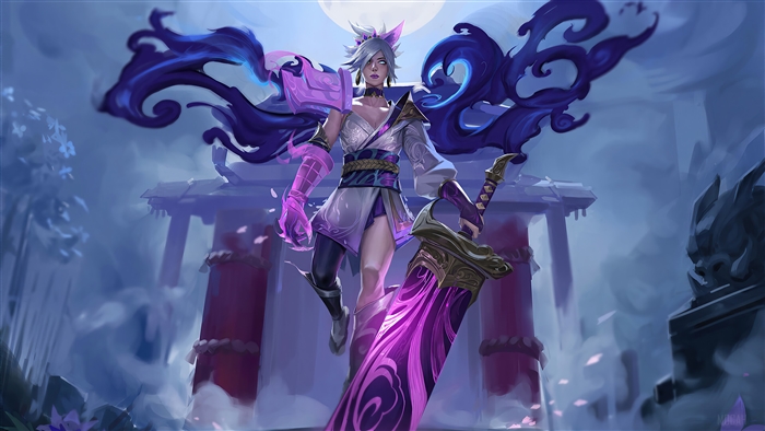 Spirit Blossom Riven from League of Legends 4K