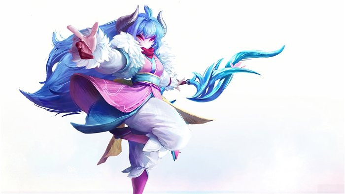 Spirit Blossom Kindred from League of Legends 4K