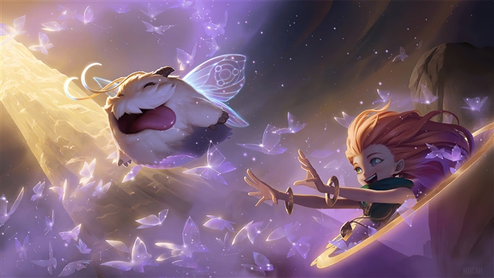 Zoe and Porofly in Magical Targon Scene 4K