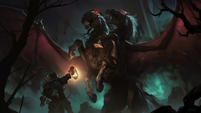 Duskrider from Shadow Isles in Legends of Runeterra 4K