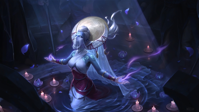 Lunari Priestess from Legends of Runeterra 4K