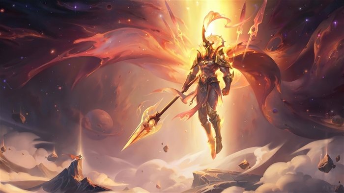 The Warrior of Targon in Celestial Glory 4K