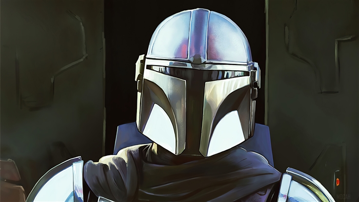 The Mandalorian from Star Wars TV Series Art 4K