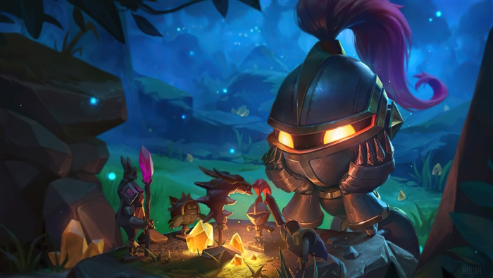 Amumu from League of Legends in Teamfight Tactics 4K