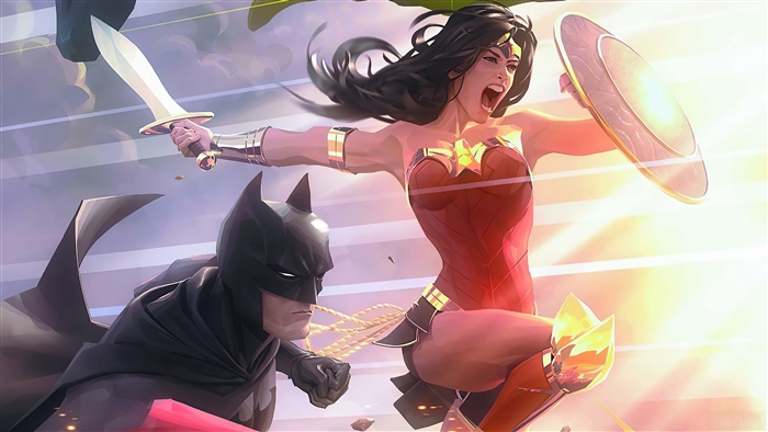 Wonder Woman and Batman in Epic 4K Action