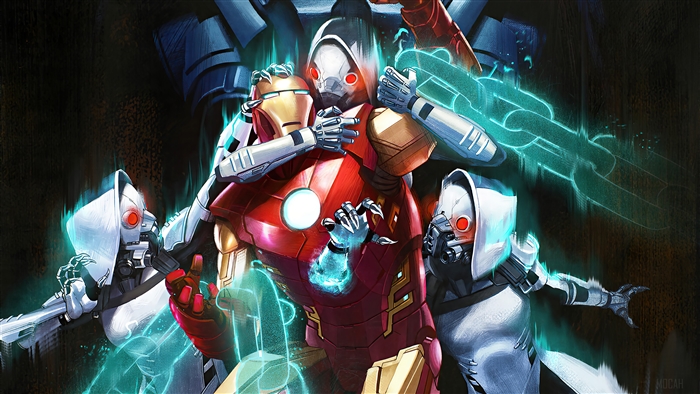 Iron Man and Ghost from Marvel Comics