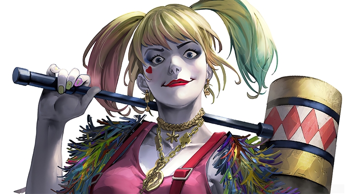 Harley Quinn from DC Comics with Hammer 4K