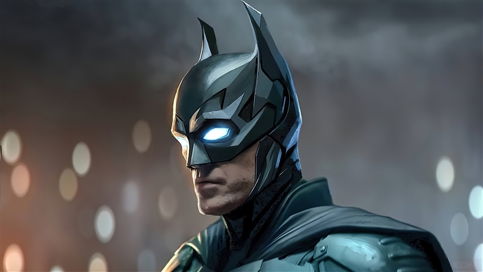 The Batman 2021 Glowing Eyes Close-up 4K