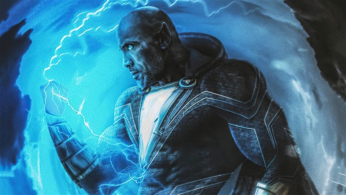 Black Adam Intense Power Pose 4K