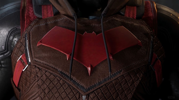 Red Hood from Gotham Knights Logo 4K