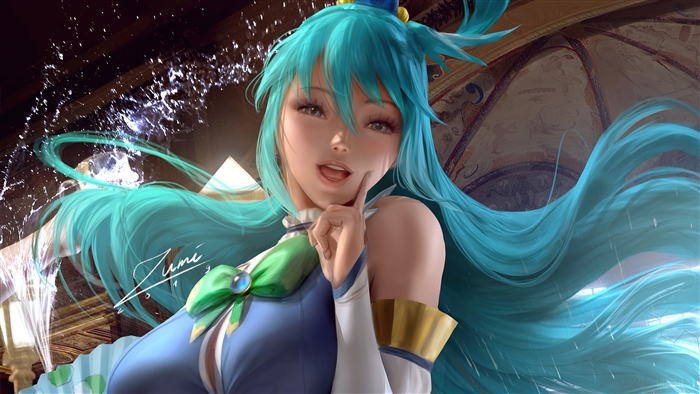 Aqua from KonoSuba 4K